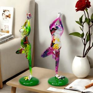 Nouvelle décoration de jardin de cour, sculpture artistique extérieure, ornements de grenouille de dessin animé, pot de fleurs pour animaux de maternelle, artisanat en résine - Product Image 3