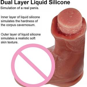 Vibrateur réaliste chauffant à télécommande en silicone liquide TTFOREST - Product Image 2