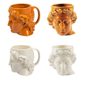 Mug Tête d'Apollon David en Grec Antique Espagnol, Sculpture Romaine, Tasse à Eau David 15oz - Product Image 1