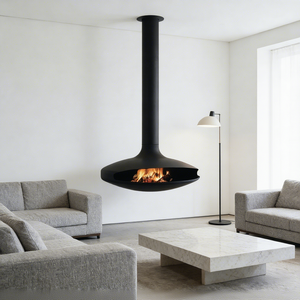 Chimenea <span class=keywords><strong>de</strong></span> <span class=keywords><strong>leña</strong></span> <span class=keywords><strong>de</strong></span> fuego Real <span class=keywords><strong>de</strong></span> 1000mm, calefacción electrónica <span class=keywords><strong>de</strong></span> Alcohol <span class=keywords><strong>para</strong></span> sala <span class=keywords><strong>de</strong></span> estar, platillo volador, diseño colgante - Product Image 5