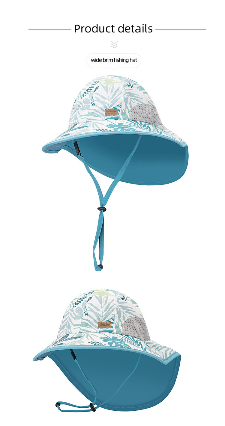 Kaavie Baby Sun Hat Adjustable Toddler Swim Beach Pool Hat Kids UPF 50+ Wide Brim Hat