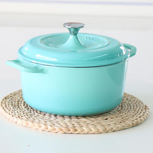 Marmite en fonte émaillée Qianleou Duke 24 cm, marmite à soupe isolée, cuiseur vapeur avec ustensiles - Product Image 4