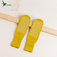 Chaussette antidérapante jetable en polyester et coton à pois pour personnes obèses, collection automne