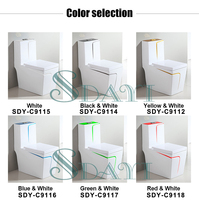 Sanitaires chinois, les 10 meilleures marques, cuvette de toilette monobloc couleur or électro-plaqué
