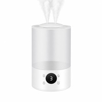 Humidificateur à ultrasons à brume froide 4L, 300ml/h, OEM ODM, faible MOQ, vente en gros directe usine, humidificateur d'air silencieux pour la maison et la chambre, import