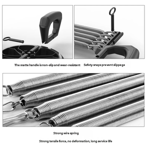 Kit de fitness 3-en-1 en gros : Rouleau abdominal, extenseur de poitrine à ressort et supports pour pompes – Outil de musculation à domicile pour le renforcement du tronc, des bras, des épaules et du dos - Product Image 6