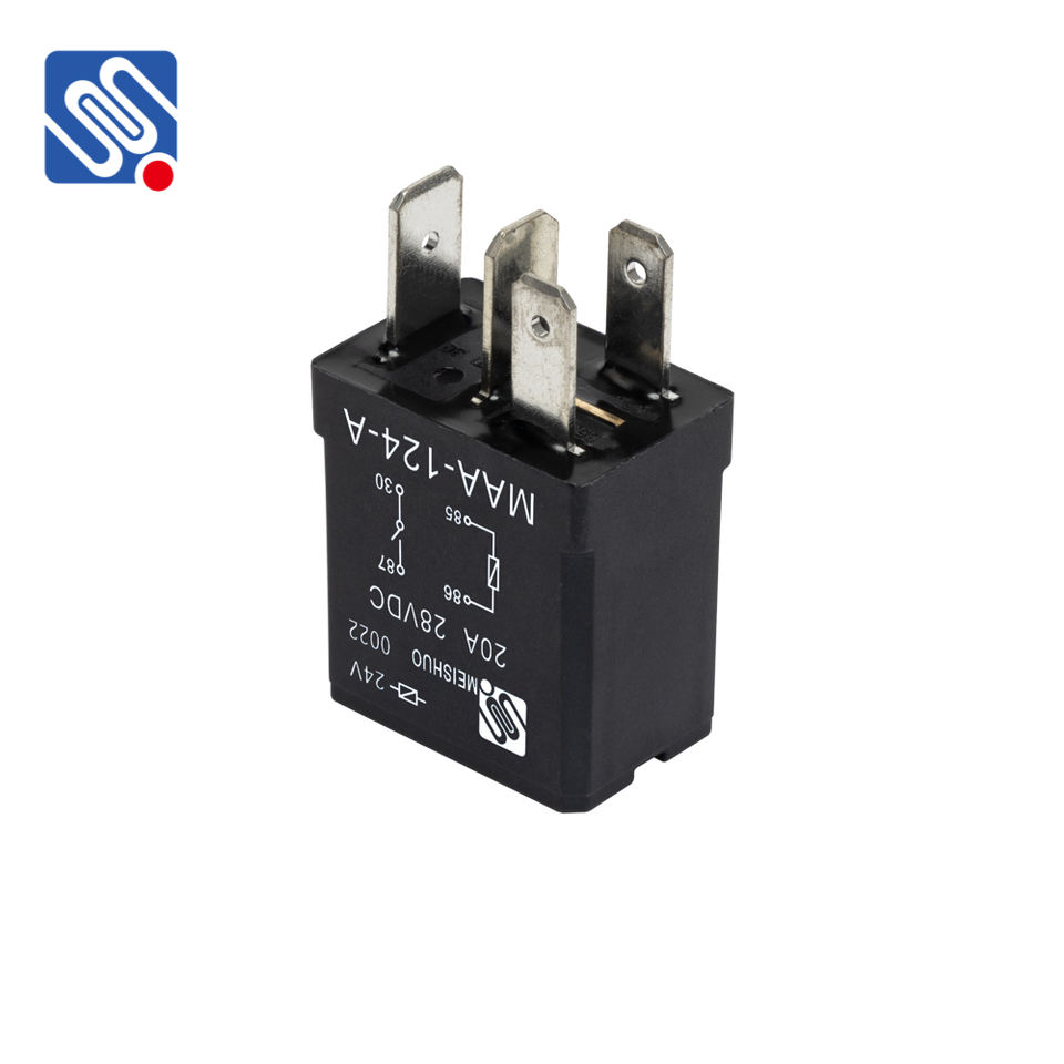 Meishuo MAA Violet Car Relay New DC12V/24V 35A 4PIN/5pin for Modified Vehicles