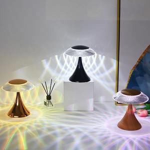 3/16 Color Rgb Remote Control Desk Lamp Rechargeable Crystal Night <b>Light</b> Living Room Bedroom Decoration Atmosphere Projector - Product Image 3