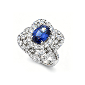 Custom <b>Silver</b>/10K/14K/18K <b>Solid</b> Gold Oval Cut Gemstone Lab Grown Diamond Ring VVS-VS Quality Brilliant Cut Fashion Jewelry - Product Image 1