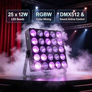 Faro LED RGB 25x12W a Matrice con Proiezione DMX512, Controllo Pixel Professionale, Ra90, per Illuminazione Stadi Sportivi, Feste e Club - Prezzo di Fabbrica - Product Image 2