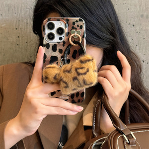 Tschick moda pluma estampado de leopardo bolsa colgante <span class=keywords><strong>funda</strong></span> de teléfono adecuada para 16 14 15 <span class=keywords><strong>13</strong></span> Pro Max 16 <span class=keywords><strong>13</strong></span> Pro <span class=keywords><strong>funda</strong></span> láser - Product Image 2