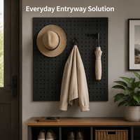 Support d'affichage modulaire en métal DIY, idéal pour le rangement et l'organisation dans les ateliers d'artisanat et les studios d'art, avec kit d'accessoires