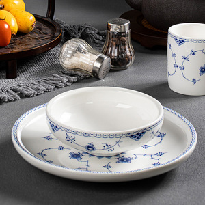 Đám cưới trắng sang trọng sứ gốm bất thường xương mới Trung Quốc bữa ăn tối món ăn tấm - Product Image 1