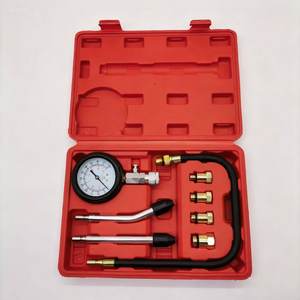 Kit d'Outils Automatiques 0-300 PSI Testeur de Pression de Cylindre avec Manomètre de Compression d'<span class=keywords><strong>Air</strong></span> pour Moteur à Essence - Product Image 1