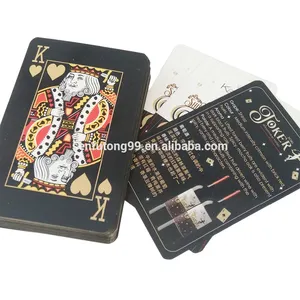 Factory Direct Sale Multi Color Edges Art Core Paper Mate Lamination Magic Playing Card For Christmas Gifts