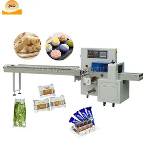 flow pack flat bread soap packaging machines cotton candy wafer biscuit popsicle packing wrapping machine