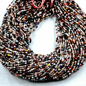 Alif International Factory Direct Alta calidad Piedra preciosa natural Multi-Strand Rondelle Beads 2mm 2,5mm Certificado por terceros para - Product Image 2