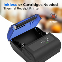 Mini Impresora Térmica de Recibos de 58 mm, Diseño Portátil y Ligero sin Tinta para Tiendas Minoristas, Supermercados y Terminales de Punto de Venta