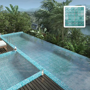 Piastrelle a Mosaico in Ceramica Antiscivolo Shanmei per Piscine - Finitura Lucida, Spessore 5.5mm/6mm, per Uso Esterno - Product Image 3