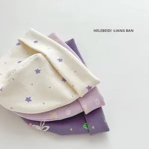 หมวกบีนนี่เด็กทารกสำหรับฤดูใบไม้ร่วงและฤดูหนาว ป้องกันลม อุ่นสบาย ผลิตจากผ้าฝ้ายแท้ ป้องกันหู ไม่มีโครง - Product Image 1