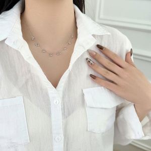 Dylam Unique <b>Statement</b> Design Fine 925 Silver Link Chain Multiple Cluster Bead Pendant <b>Necklace</b> for Women Daily Wear Accessories - Product Image 2