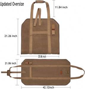 Muestra gratuita de la mejor bolsa de transporte de leña con asas y correa de seguridad disponible en Factory Direct - Product Image 2