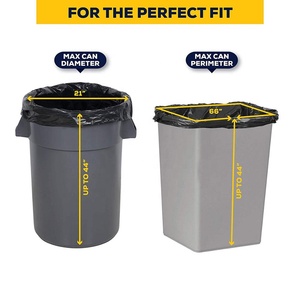 Sacs poubelles pour entrepreneurs, 42 gallons, 3,0 mil, noirs, très résistants, 33 x 48 pouces (lot de 50) - Product Image 6