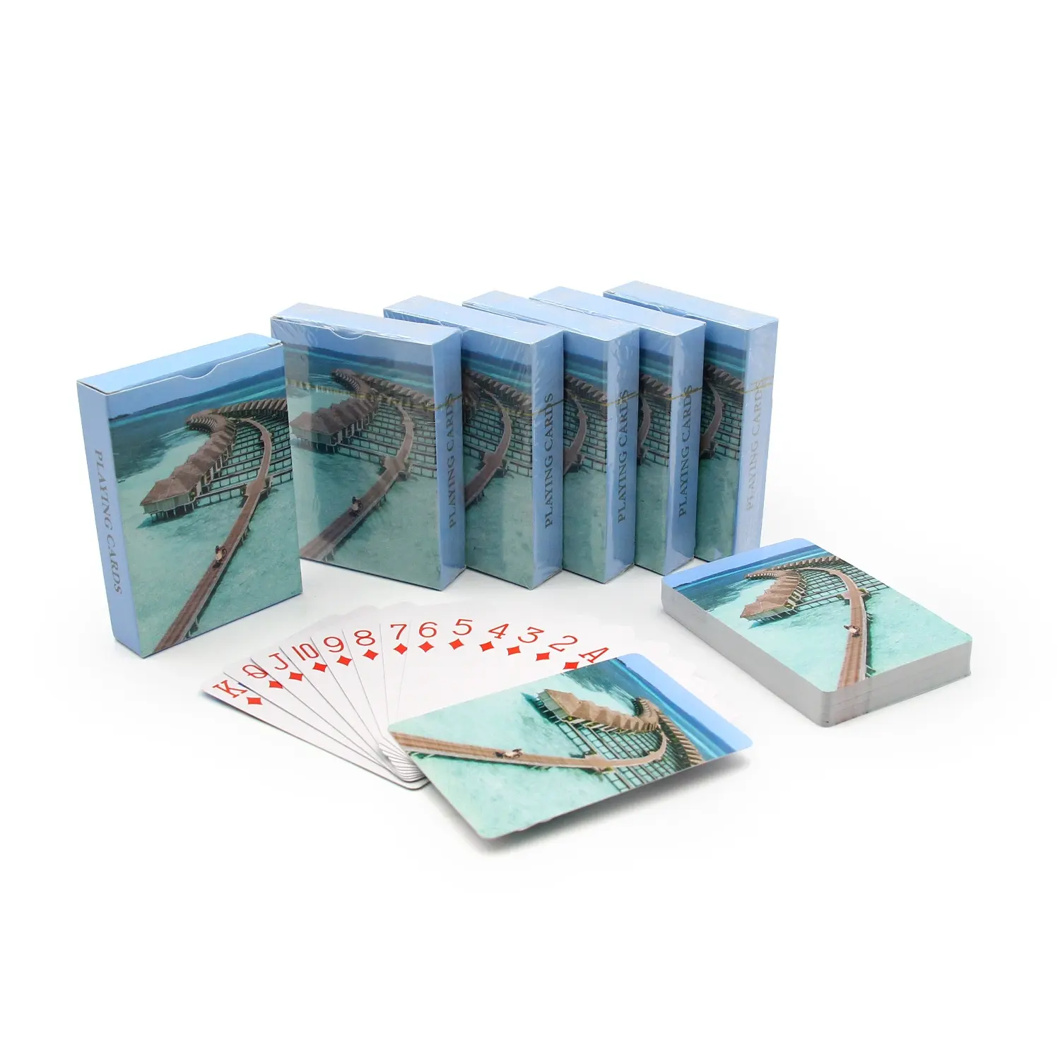 יצרן סיטונאי מחיר נמוך קופסא פלסטיק pvc כרטיס משחק