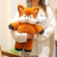 EZBABY Série Can't Run : Adorables jouets en peluche Renard pour la nuit, Figurines d'éléphant et de vache pour l'aide au sommeil des enfants, Coton PP 100% Polyester