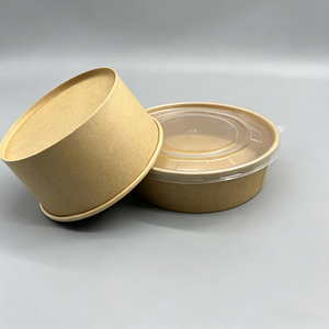 Bol en papier jetable enduit de PE, en pâte de bois, personnalisable (poids et taille), imprimé, pour salade de fruits et aliments froids, vente en gros depuis l'usine chinoise - Product Image 5