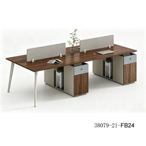 Escritorio de Oficina Moderno Independiente con Gabinete de Almacenamiento, Diseño Rectangular de Madera para Uso Comercial 38079-21-FB24 - Product Image 1