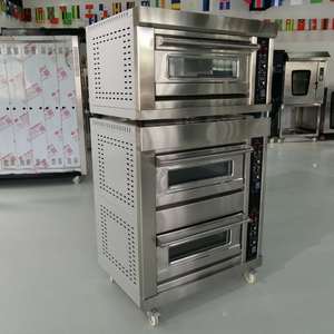 <span class=keywords><strong>Horno</strong></span> a <span class=keywords><strong>Gas</strong></span> <span class=keywords><strong>y</strong></span> <span class=keywords><strong>Eléctrico</strong></span> para Panadería, para Pasteles Lunares/Galletas/Pan/Pizza, Primer Piso para Una Bandeja, Segundo Piso para Dos - Product Image 2