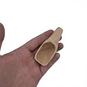 Cuillère en bois réutilisable et écologique avec longues et petites poignées pour poudre de café, feuilles de thé et sel de bain (capacités de 10 ml à 30 ml) - Product Image 5