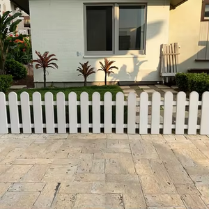 <strong>Edgings</strong> Lawn Flowerbeds Plant <strong>Borders</strong> Easy Installation <strong>Wood</strong> Looking Garden Fence White Indoor/Outdoor Nature Courtyard 12- 30cm - Product Image 2