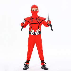<span class=keywords><strong>Disfraz</strong></span> Infantil de Halloween, Mono de <span class=keywords><strong>Ninja</strong></span> Japonés para Juego de Roles, Traje para Actuación en Escenario de Carnaval con <span class=keywords><strong>Accesorios</strong></span> - Product Image 2