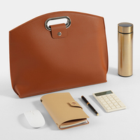 Maletín de Negocios para Portátil con Logotipo Personalizado, Caja de PU, Impermeable, para Documentos A4, Regalo Corporativo Portátil