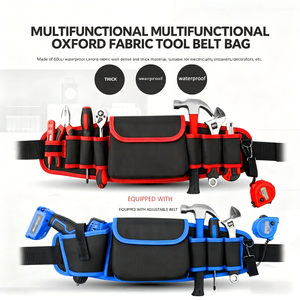 Tool Bag Tool <b>Belt</b> With Pockets For Electrician Repair <b>Work</b> Heavy Duty Oxford Fabric - Product Image 2