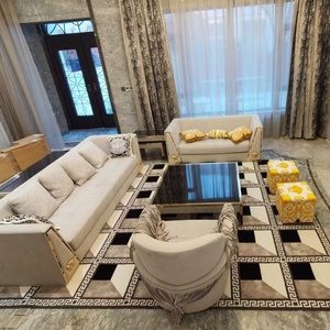 Jacquard Printed Hand Tufted Acrylic <strong>Rug</strong> Luxury High Pile Area <strong>Rug</strong> Abstract Pattern <strong>for</strong> <strong>Living</strong> <strong>Room</strong> Featuring Alphabet Number - Product Image 5