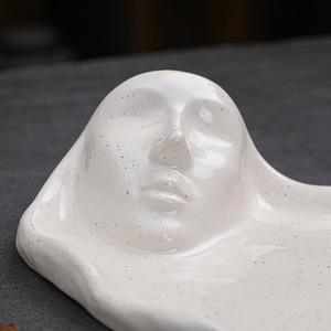 300ml Ceramic 3D Men Face Mug Unique Shaped <b>Teacup</b> and Saucer Novelty Coffee Cups Abstract Art Ceramic Coffee Cup and Saucer - Product Image 4