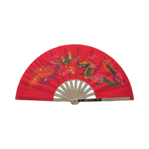 Traditioneller Chinesischer Drachen- und Phönix-Kung-Fu-Tai-Chi-Fächer aus Edelstahl - Anpassbar Unisex TJTIGER WFM001-6 - Product Image 2