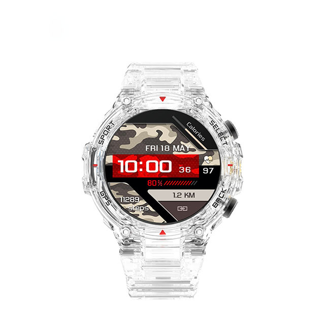 High Quality Round Dial  Style Rugged Smart Watch Men Women 550mah Large Battery Heart Rate Monitoring Outdoor Sport Smartwatch