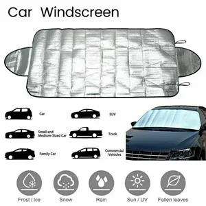 Couverture de <span class=keywords><strong>pare</strong></span>-<span class=keywords><strong>brise</strong></span> de voiture tout temps-<span class=keywords><strong>antigel</strong></span>, <span class=keywords><strong>protection</strong></span> contre la neige et la glace, conception de rideau résistant aux UV - Product Image 5