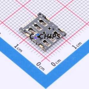 ZX-NSIM-481.25J SIM Card Connector SMD Connector Plug-In Type Nano SIM Card Card Holder 1.25mm - Product Image 2
