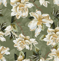 Los más vendidos Último Koshibo Crepe Pretty Floral Gasa Crepe Poliéster Tela para Vestido Material
