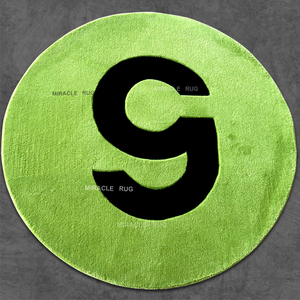 <span class=keywords><strong>Tappeto</strong></span> Retro Wave <span class=keywords><strong>Beige</strong></span> <span class=keywords><strong>Verde</strong></span> Piccolo Echo, Tappeti Tufted di Design Personalizzati, Tappetini Economici per Maisonette - Product Image 3