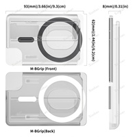 Dompet Magnetik dengan Pegangan Kartu, Penyangga Kartu, dan Penyangga Ponsel untuk Dompet Mag-Safe untuk Apple iPhone 17 16