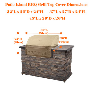 Véranda-couverture <span class=keywords><strong>de</strong></span> <span class=keywords><strong>barbecue</strong></span> résistant à l'eau, couverture supérieure <span class=keywords><strong>de</strong></span> <span class=keywords><strong>barbecue</strong></span> <span class=keywords><strong>de</strong></span> 32 pouces résistant au vent et à la décoloration, couverture <span class=keywords><strong>de</strong></span> <span class=keywords><strong>barbecue</strong></span> <span class=keywords><strong>de</strong></span> Patio robuste - Product Image 6