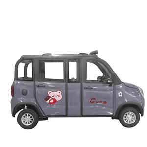 Adult Electric Four Wheel Coupe <b>Car</b> Single Drive Leather Seats Light Interior Metal <b>Roof</b> <b>Rack</b> Rear Camera New 2026 Hot Sell Mini - Product Image 5