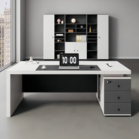 Bureau de direction moderne de luxe en gros avec tiroirs pour PDG, directeur général, cadre supérieur, bureau à domicile