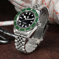 Montre de plongée automatique mécanique pour homme de luxe, étanche à 200 m, en acier inoxydable 316L, logo personnalisé, 20 bars, super lumineuse